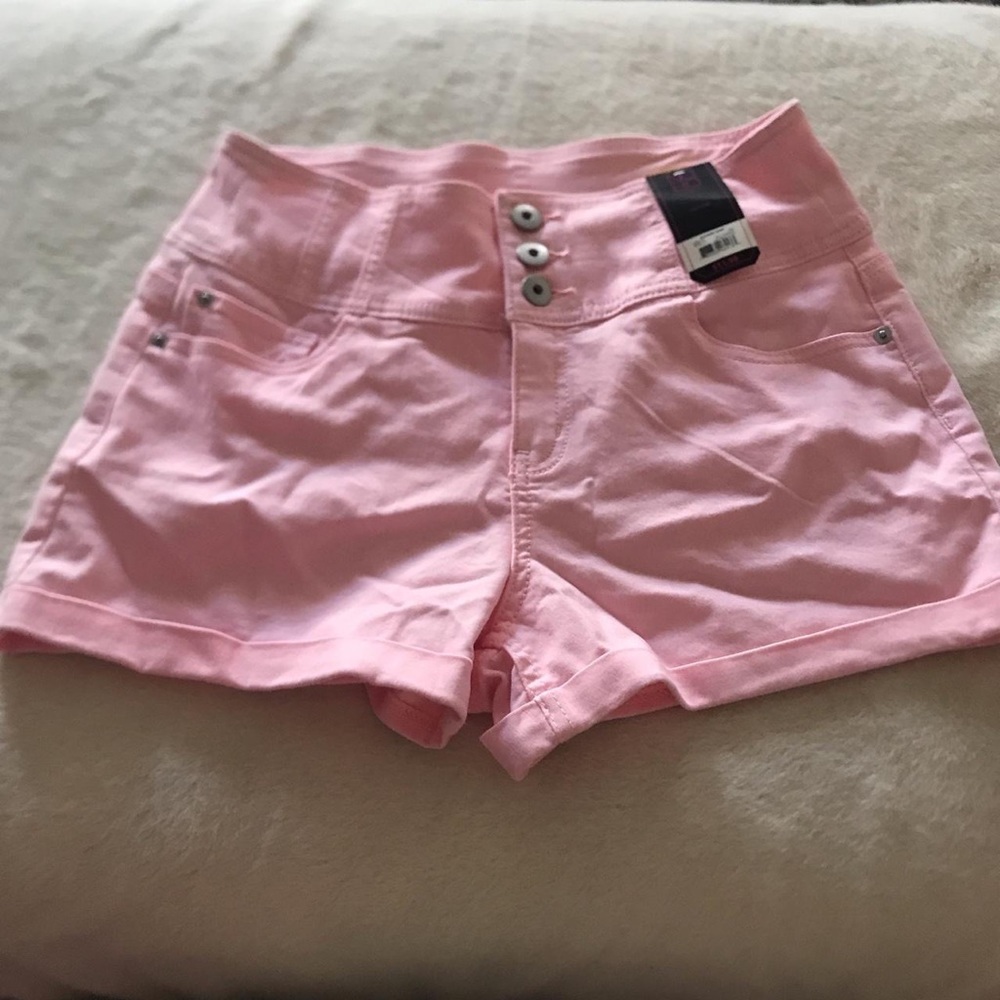 Pink high waisted shorts